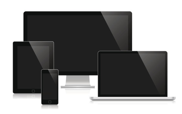 响应式网页设计的矢量插图素材图片