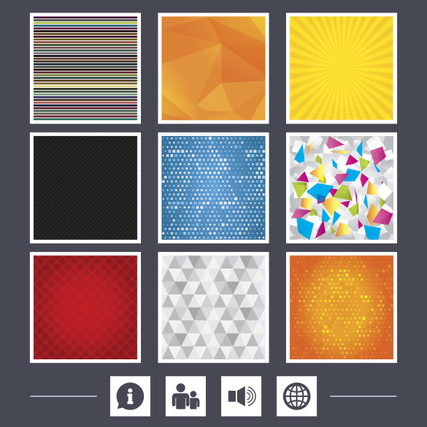 信息标志和组。沟通的图标。图片下载