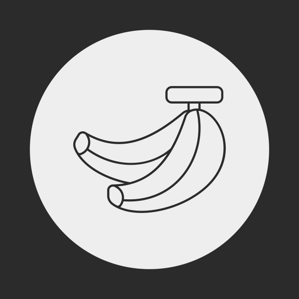 水果香蕉线图标图片下载