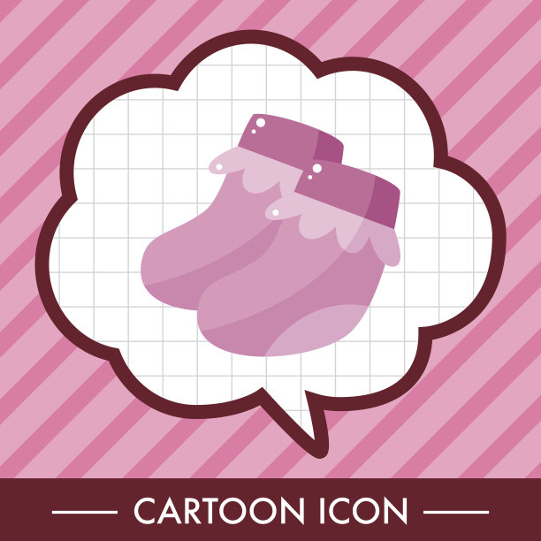 婴儿袜主题元素图片下载