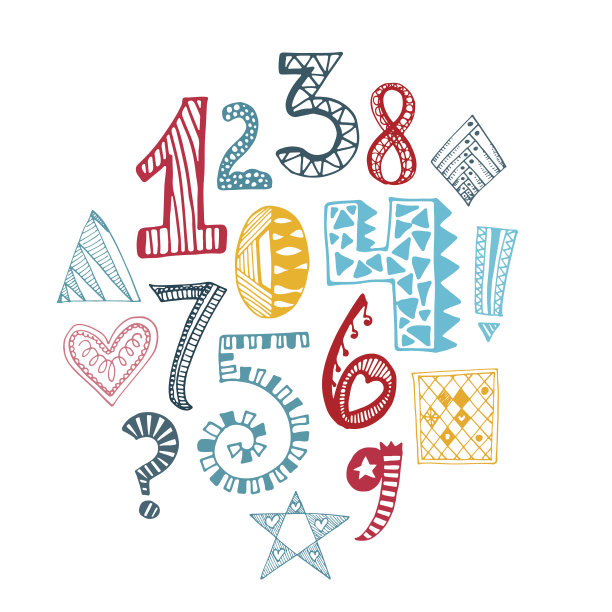 手绘号码收集图片下载