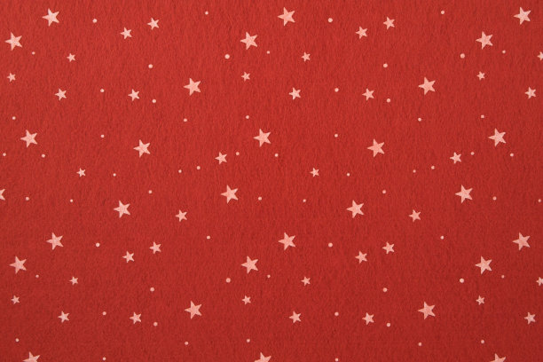 特写的红色毛毡与星星的背景图片下载