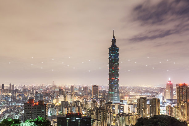 台北的城市风景图片下载