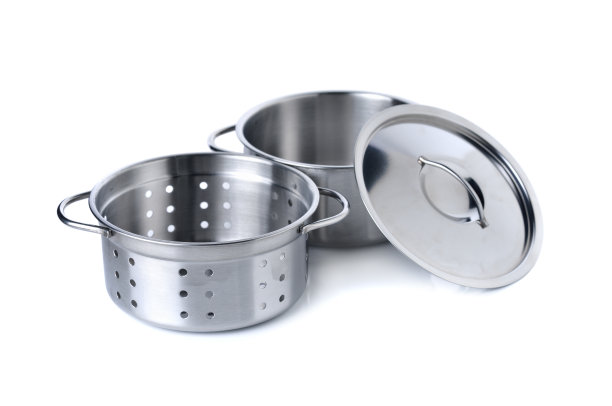 白色背景下儿童想象力的厨房用具图片下载