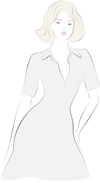 矢量插图的女孩在柔和的颜色。图片下载