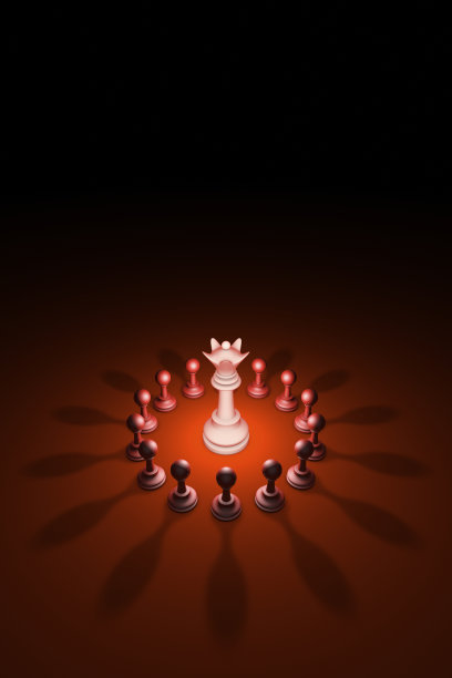 盛开的皇后(象棋比喻)。3 d渲染图图片下载