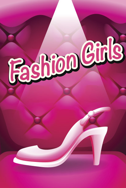 聚光灯下的粉色高跟鞋图片下载