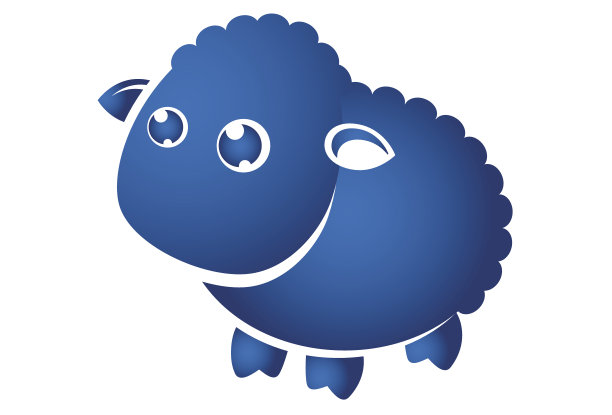 蓝色的羊图片下载