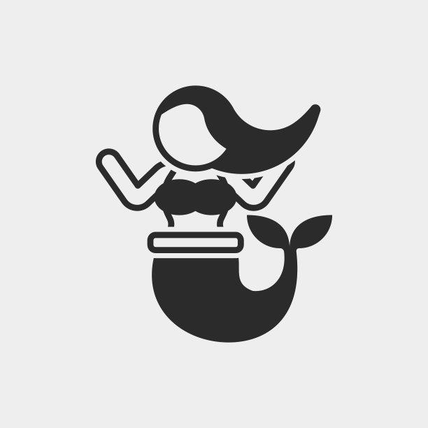美人鱼图标素材图片