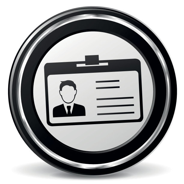 识别卡的黑白图标图片下载