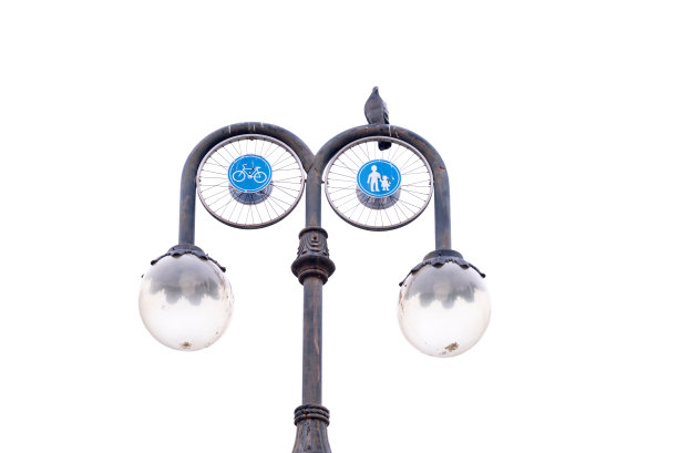 鸽子坐在灯柱上图片下载