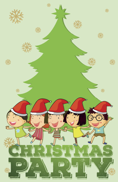 孩子们唱着圣诞歌图片下载