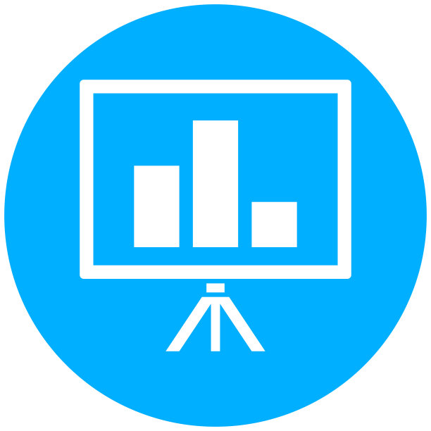 圆形按钮上的表示图标。图片下载