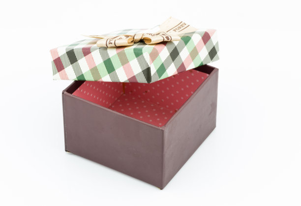 礼盒，孤立在白色背景上图片下载