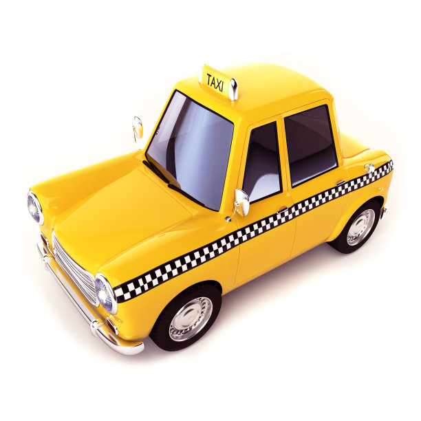 卡通黄色出租车图片下载