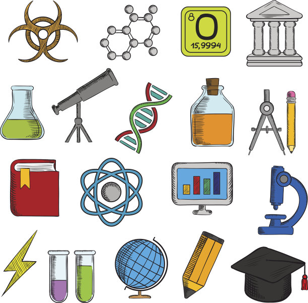 科学与教育图标合集图片下载
