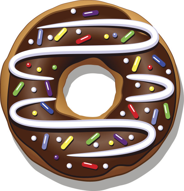 巧克力甜甜圈图片下载