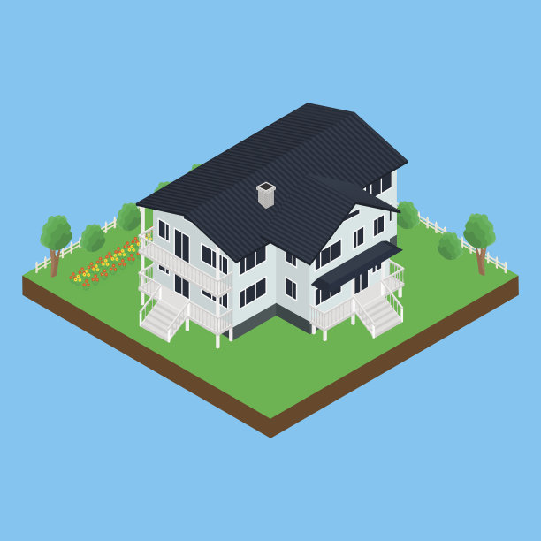 现代房子图标图片下载