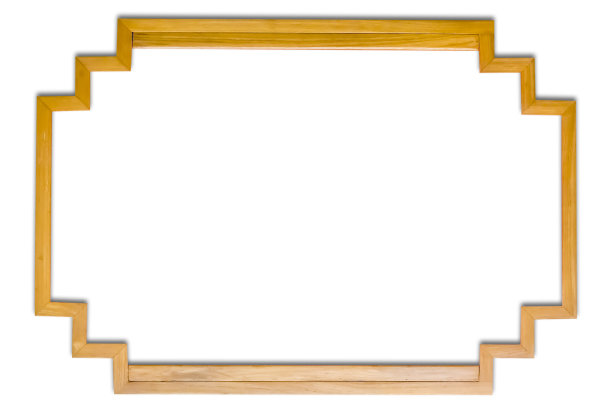 白色背景在木框架上的木背景。图片下载