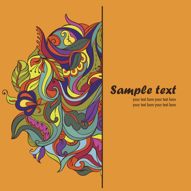 向量的卡片。老式花边桌巾图片下载