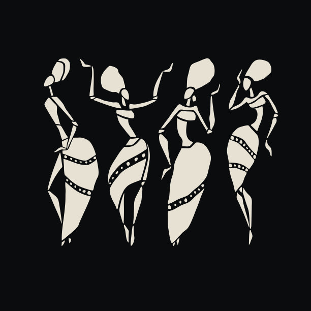 非洲轮廓集图片下载