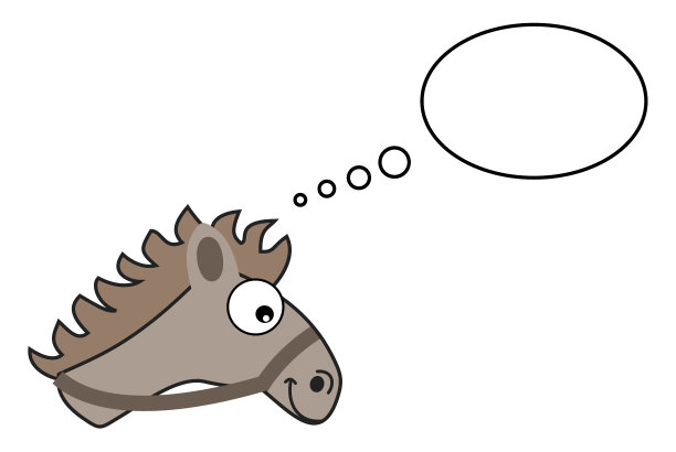 灰色马头与泡沫图片下载