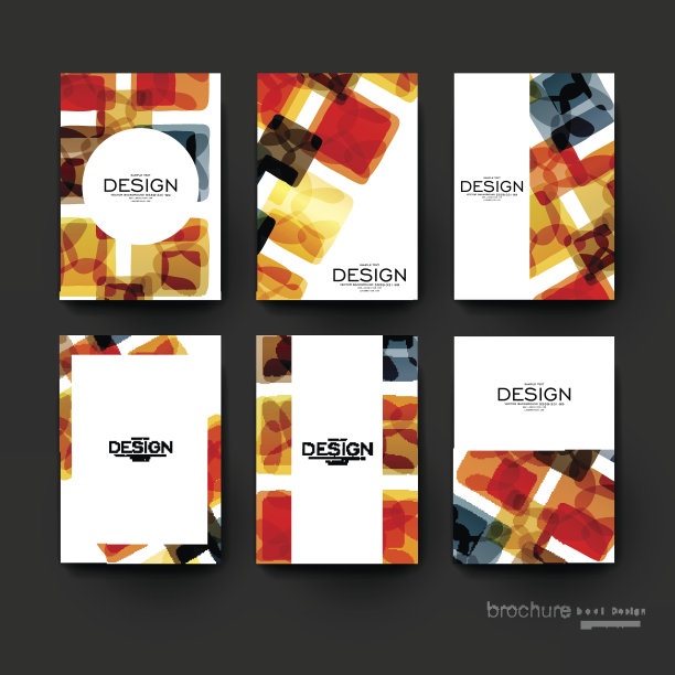 摘要背景矢量宣传册模板。传单的布局图片下载