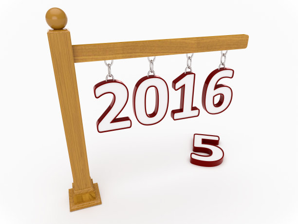 黄色文件夹与木制路标2016图片下载