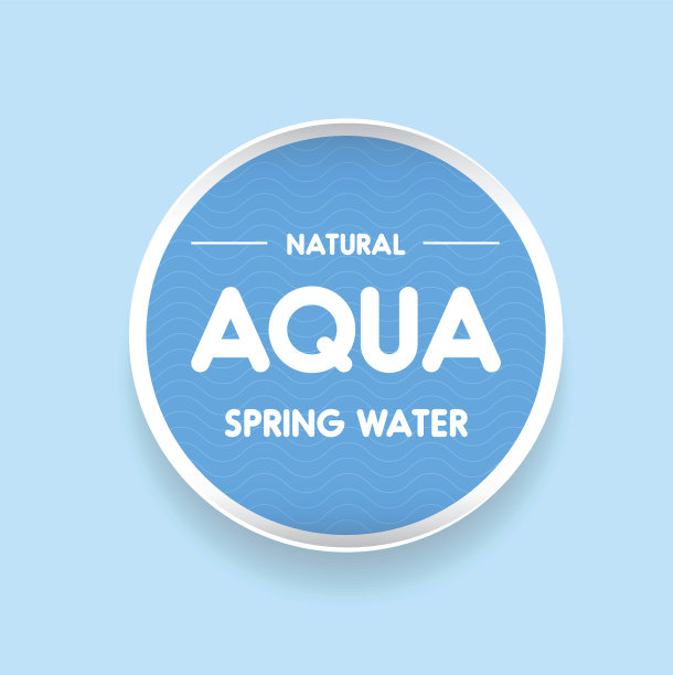 水波纹标签或不干胶图片下载