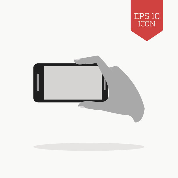 手持手机，使照片图标。图片下载