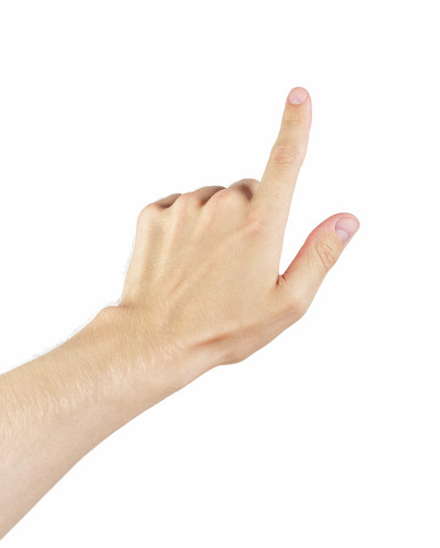 大人左手摸手势图片下载