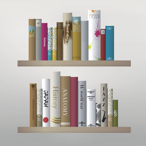 书架。室内设计。图片下载