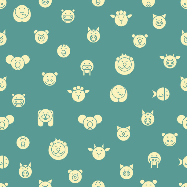 无缝的动物的背景图片下载