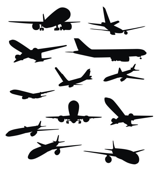 飞机旅行剪影系列2图片下载