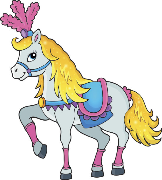 马戏团的马主题形象1图片下载