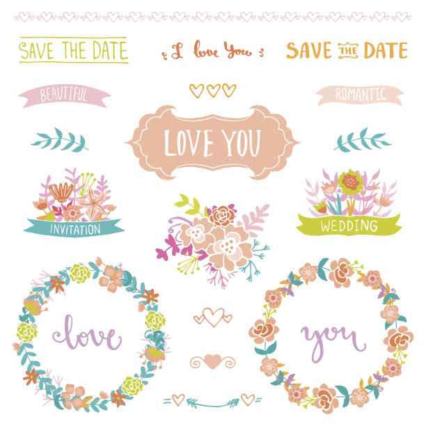 婚礼的元素图片下载