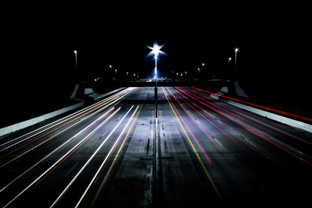 高速公路光线轨迹图片下载