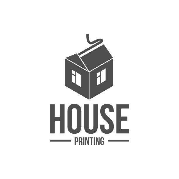 现代打印机徽章，标志和图标图片下载