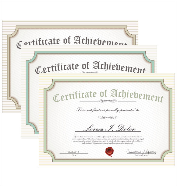 证书模板集合图片下载