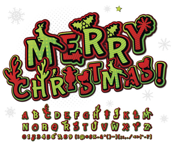 红绿高细节漫画字体，字母。漫画,波普艺术图片下载