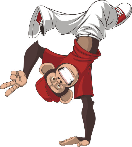 有趣的猴子跳舞图片下载