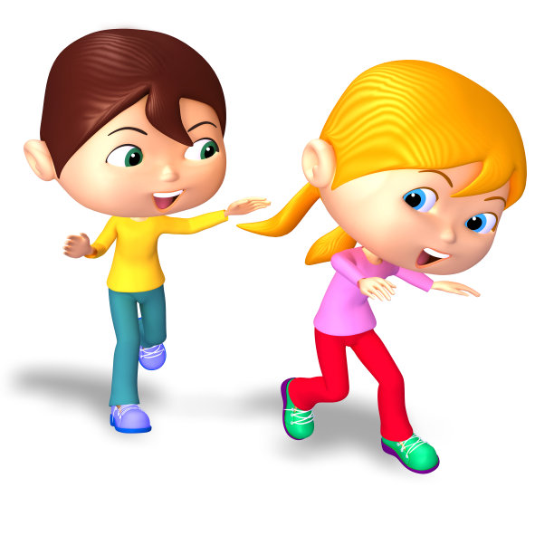 快乐的孩子玩捉迷藏图片下载