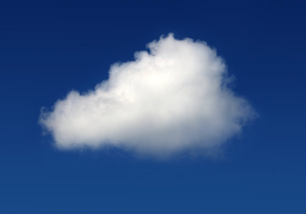 蓝天上的一朵云图片下载