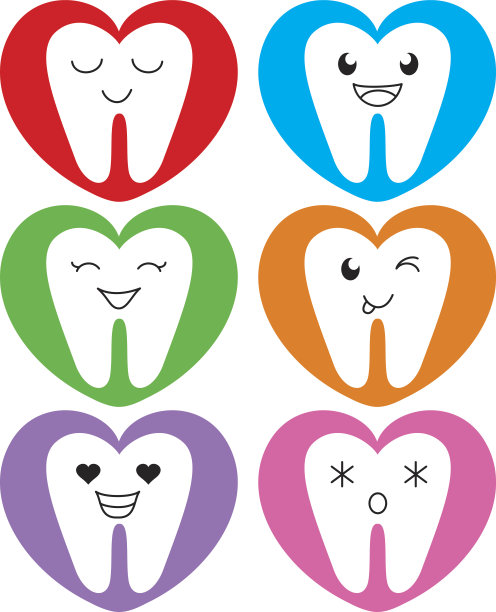 牙科卡通矢量素材图片下载