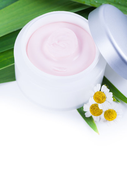 有机的甘菊护肤霜图片下载