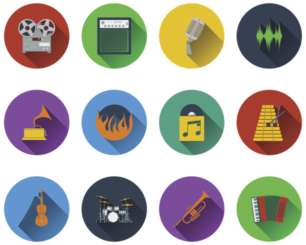 音乐图标组图片下载
