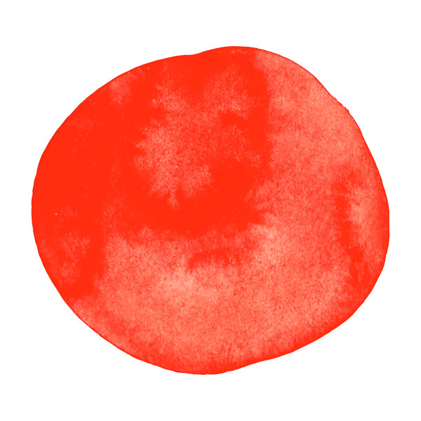 设计抽象手绘水彩背景。在红色隔离上素材图片