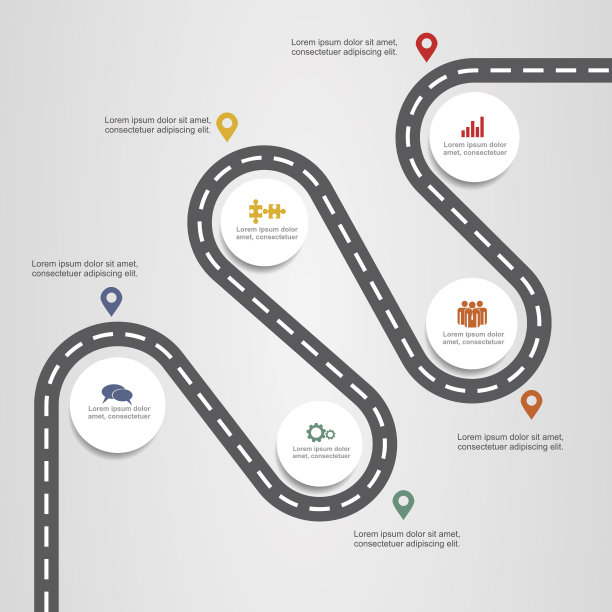 横幅信息图形设计模板。矢量图图片下载