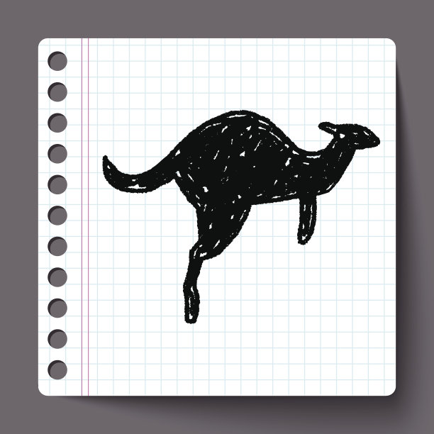 袋鼠涂鸦图片下载