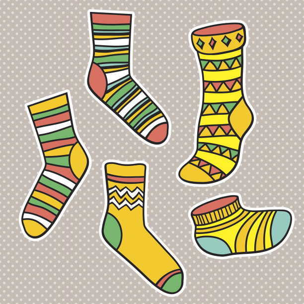 向量套亮袜子图片下载